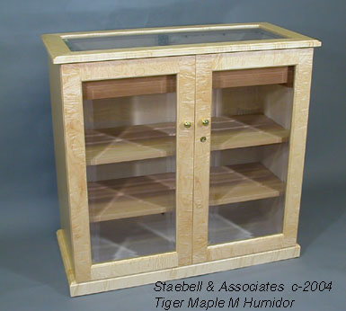 Luxury Maple Humidor – Argent Timeless